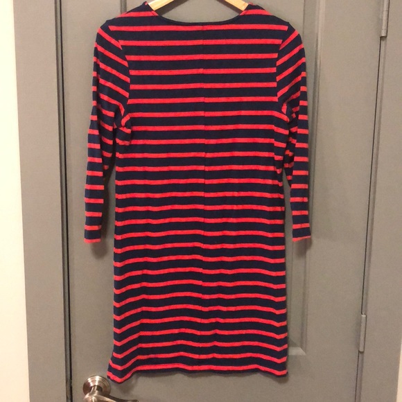 ❤️💙Red and Navy long sleeve tee shirt dress - Picture 3 of 3